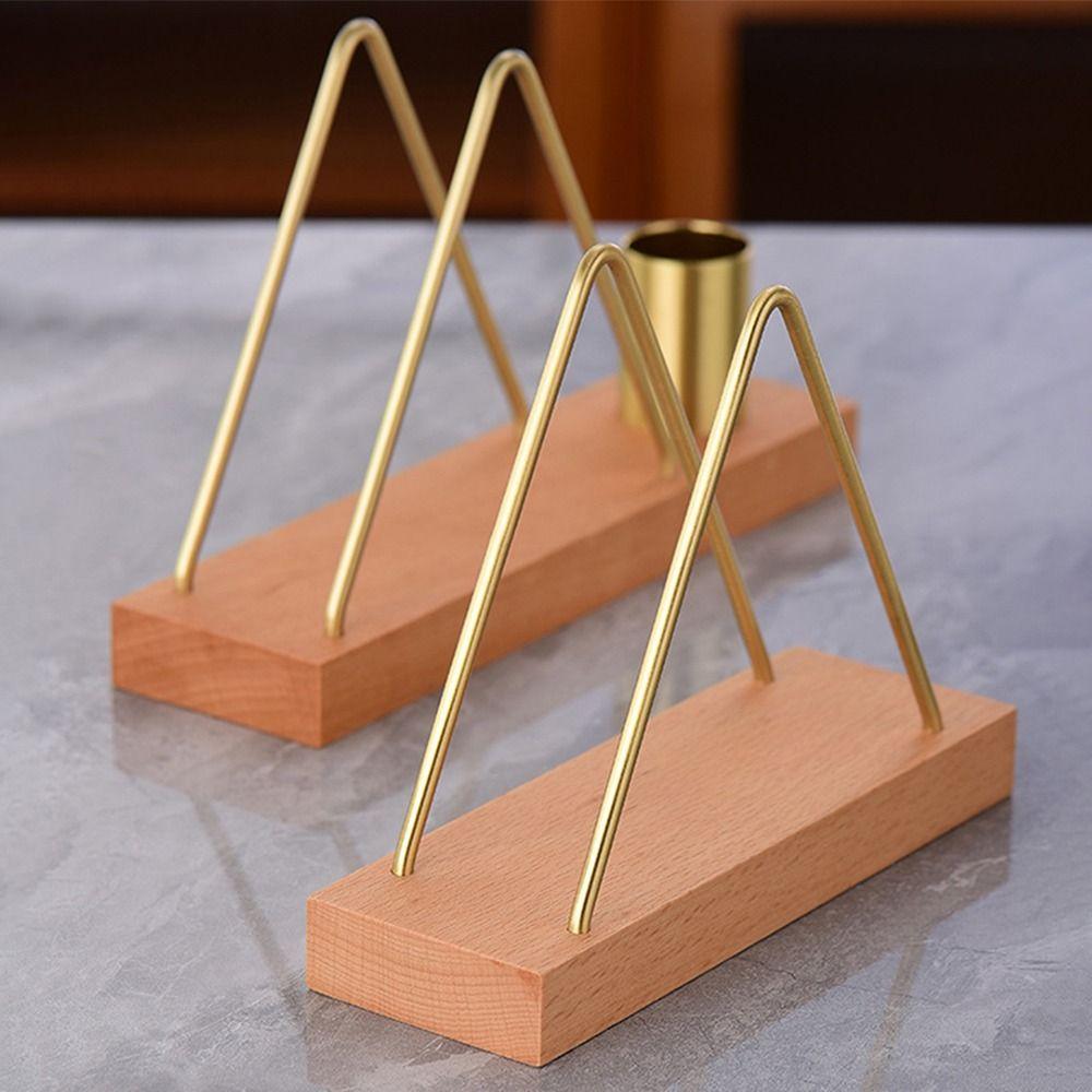 

Freestanding Metal Napkin Holders Triangle Paper Towel Container Countertops Beech