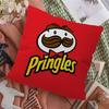 Classic Snack LOGO P-Pringles Pillow Covers Cartoon Sofa Decorative Home Double-sided Printing Short Plush Cute Cushion Cover