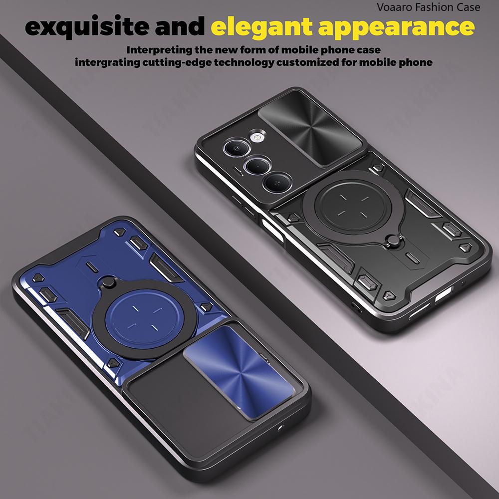 Kryt Slide Lens Armor Funda pro Xiaomi Redmi 15 5G Global 169mm Kryt pro Redmi 15 4G 171mm Kryt Magnetický Prsten Stojan Držák Kryt Capa