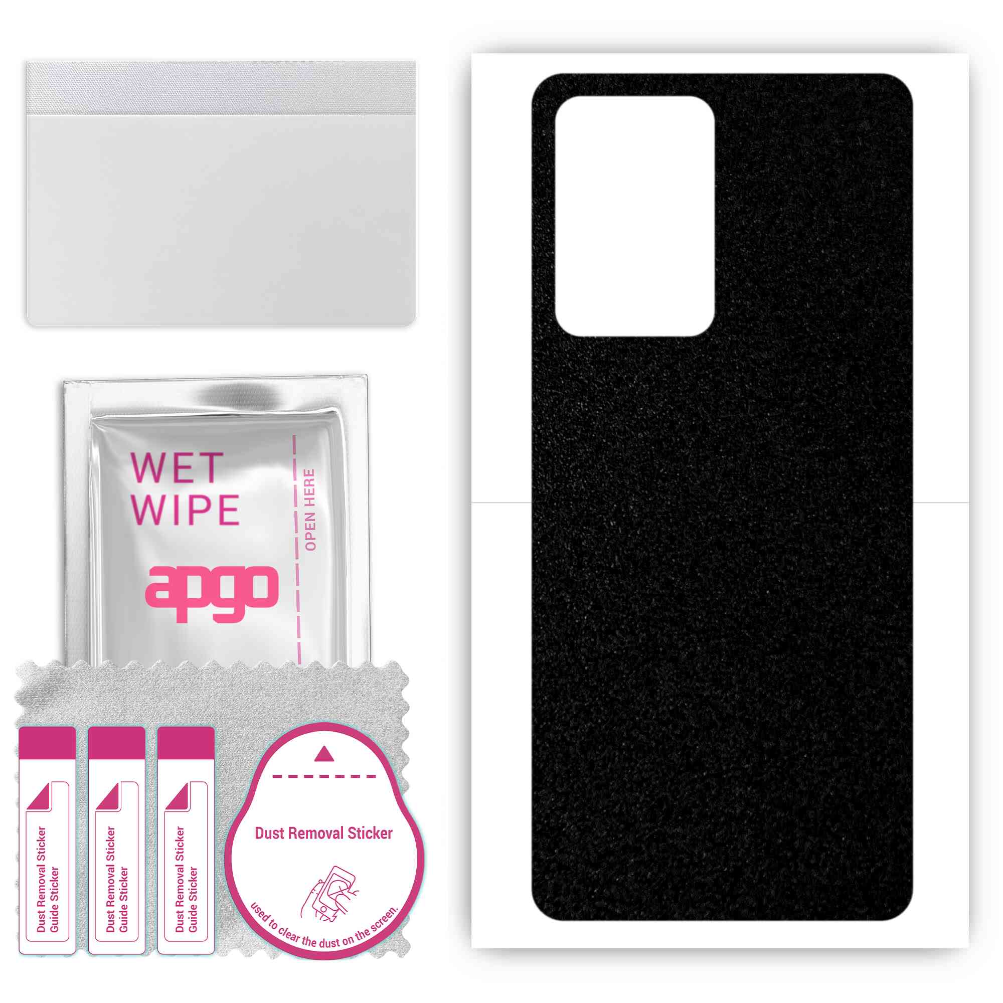 

apgo Protective Skin Sticker for the back compatible with Xiaomi 13 Lite, Wrap Film, Foil, Vinyl - Pattern Matte Black