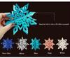 6pcs Card Paper 3D Hollow Snowflake Hanging Ornaments Decoration for Christmas Party
