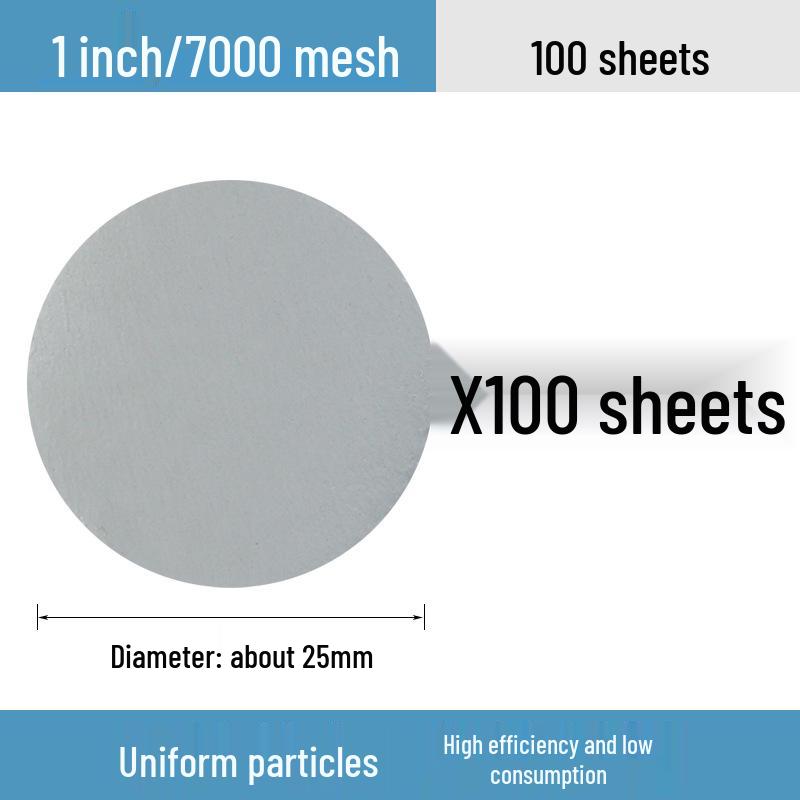 One-Inch Flocked Sandpaper Grinding & Polishing Disc for Small Electric Grinders