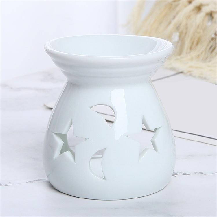 Beautifully Craft Ceramic Incenses Holder Featurings Star And Moon Essential Oil Burners Perfect For Meditations