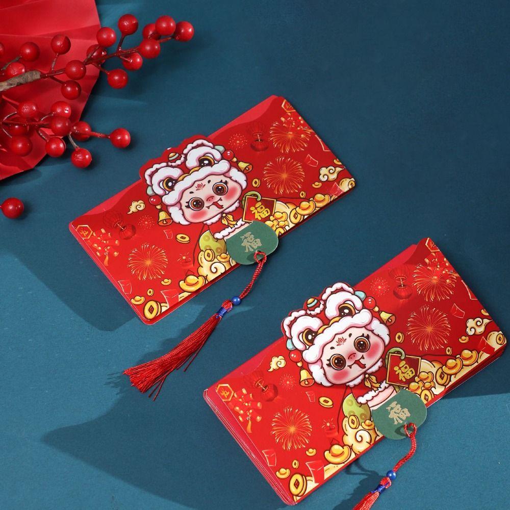 Fodable Folding Red Envelope DIY Packing 2025 Red Envelope Bag  Spring Festival