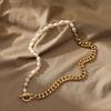 Original  Natural Baroque Freshwater Pearl 14K Gold Filled Female Asymmetry Chains Necklace For Women Birthday Gifts