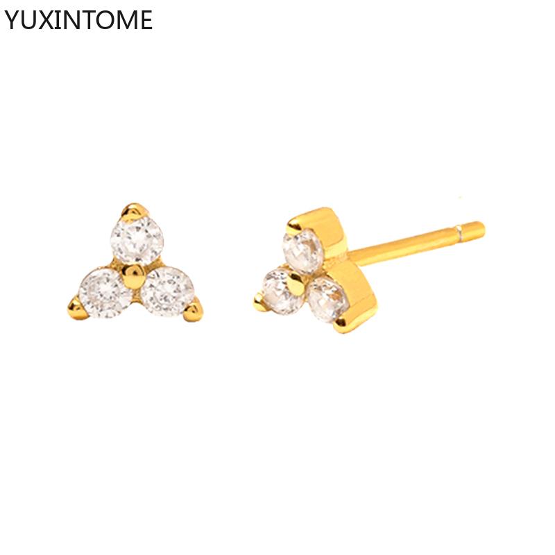 925 Silver Needle Exquisite White Zircon Stud Earrings for Women Geometric Long Chain Tassel Earrings Luxury Jewelry