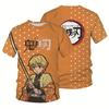 Moda estiva Anime Demon Slayer Kochou Shinobu 3D T Shirt Bambini Casual T-shirt Boy Girl Unisex Abbigliamento Tshirt oversize Top
