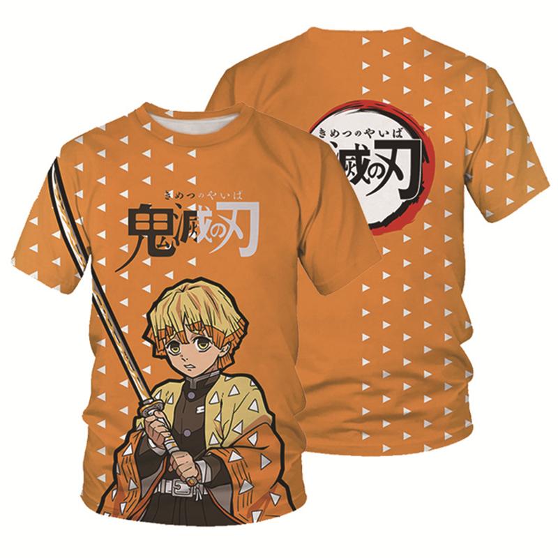Moda estiva Anime Demon Slayer Kochou Shinobu 3D T Shirt Bambini Casual T-shirt Boy Girl Unisex Abbigliamento Tshirt oversize Top