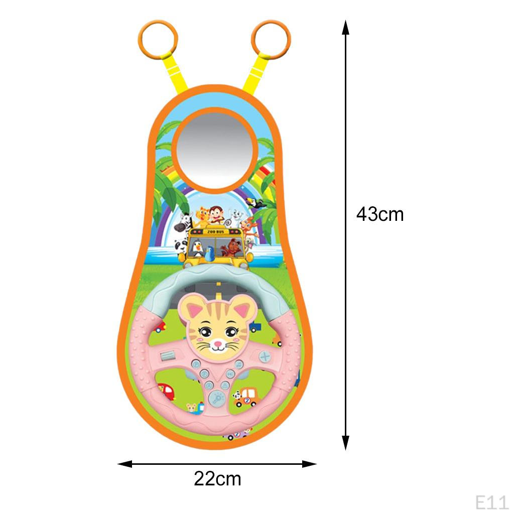 Motor Toddler Toy Sound Interactive Play Steering Wheel