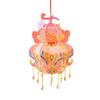 Håndlaget kalebasslykt Håndholdt kinesisk nyttår DIY Lysende blomsterlys for midt-høstfestivalen Hanfu Cosplay Bryllupsdekor