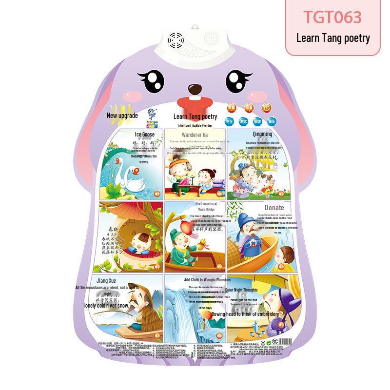 Little Rabbit Talking Wall Chart: Cute Educational Toy for Preschool Pronunciation Learning