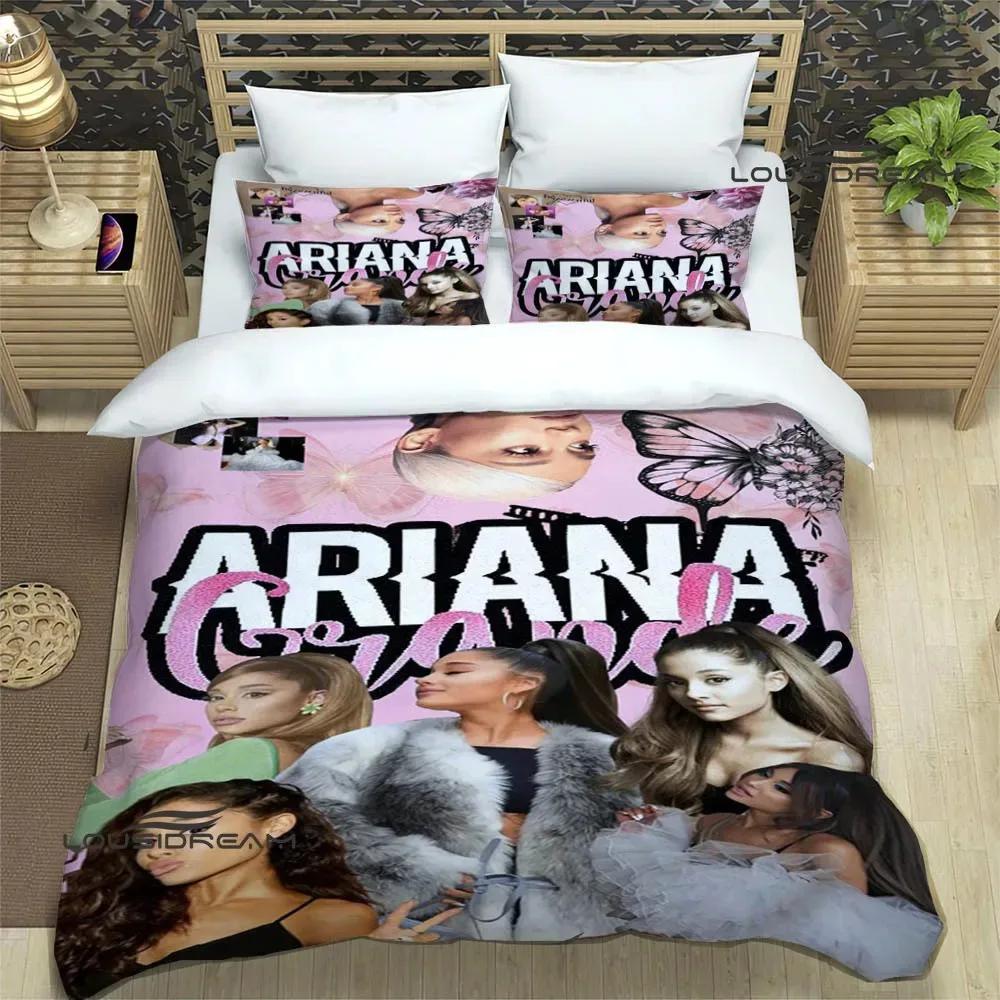 Sängerin Ariana Grande Bettwäsche-Sets exquisites Bettwaren-Set Bettbezug Bettdecke-Set Bettwäsche-Set Luxuriöses Geburtstagsgeschenk
