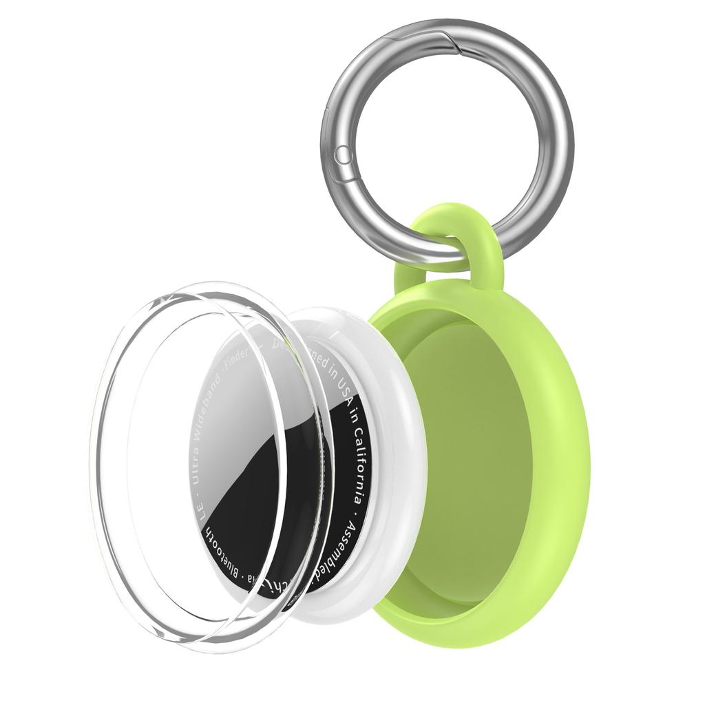 CT29 For Apple AirTag Tracker Waterproof Case Shockproof TPU Protective Cover with Hook