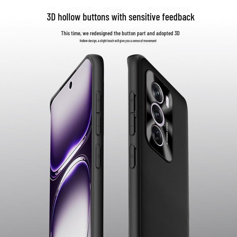 Oppo Reno 12 Pro Liquid Leather Anti-Fall Schutzhülle