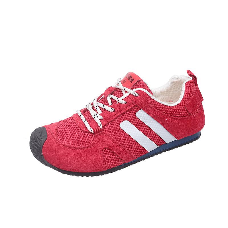 Retro color matching flat-bottomed German training shoes for women's 2025 new breathable mesh comfortable and light sports and leisure Forrest Gump sh