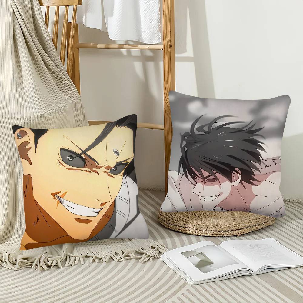 1Pc F-Fushiguros Tojis Pillow Case Fashion Square Pillowcase Bedroom Sofa Room Ins Decoration Leisure