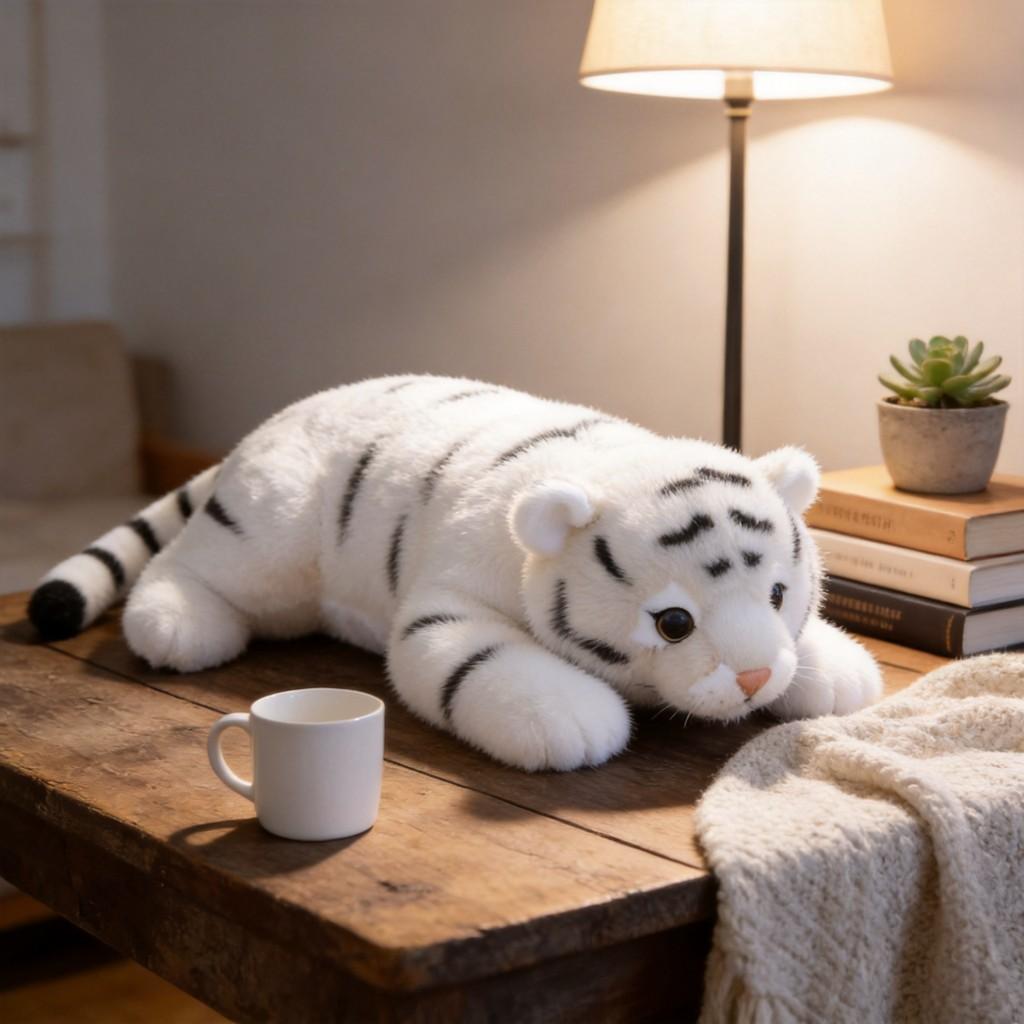 Plush Tiger Toy With Pp Cotton Filling For Kids And Adults Perfect As Birthday Gift