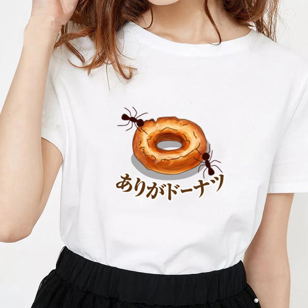 Funny Art Japanese Food Cute Women T Shirt Anime White Harajuku Kawaii Tshirt Unisex Top 3XL