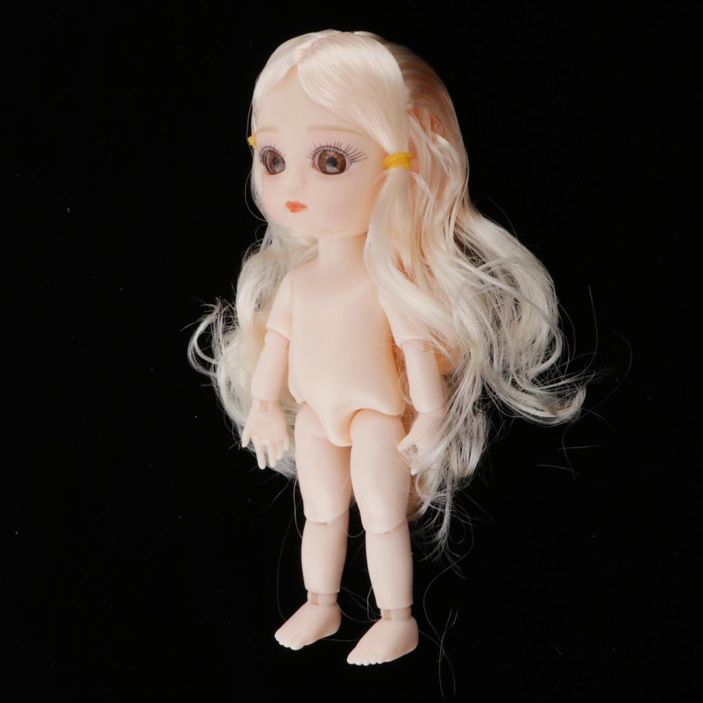 

Мини 16 см 13 суставов обнаженная девушка кукла модель тела DIY аксессуар белая тесьма