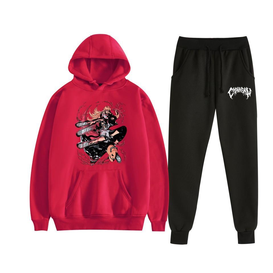 Chainsaw Man Chainsaw Man Anime Loose Hooded Sweater Set Hoodie Spot