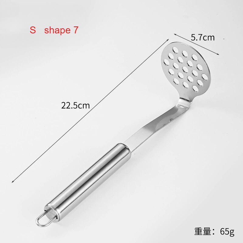Stainless Steel Potato Masher Home Vegetable Press Mesh Food Crusher for Sweet Potato Pumpkin Avocado Kitchen Acceesories 3