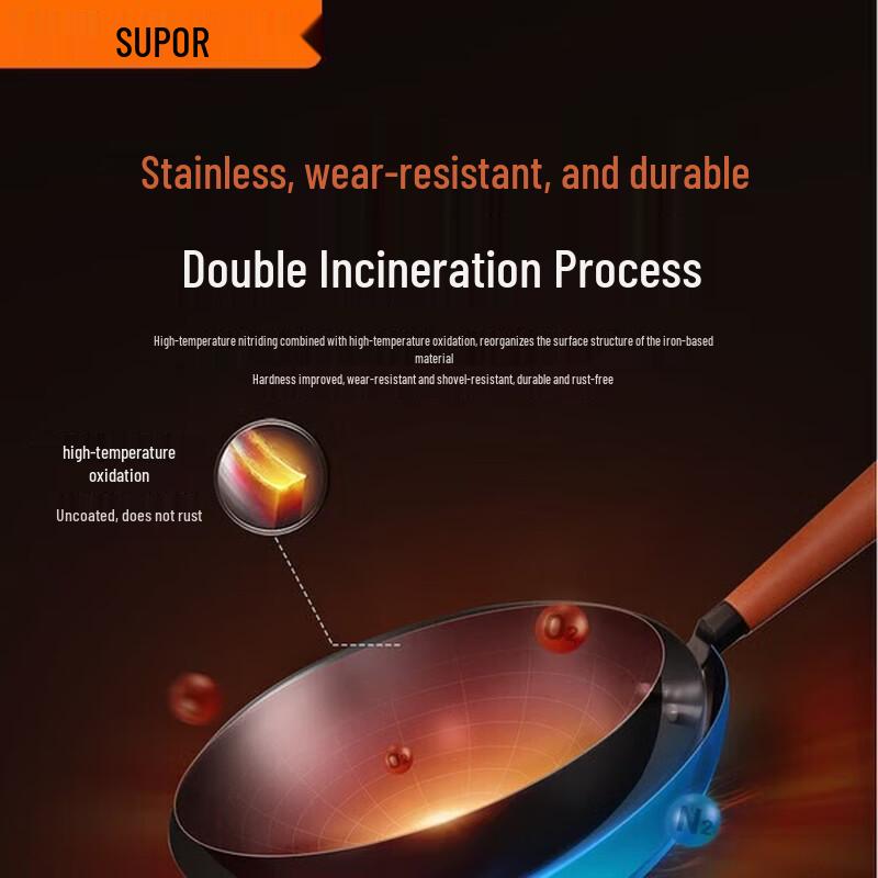 

SUPOR Lightweight Wrought Iron Wok