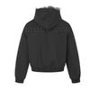 Magic Bear Streetwear Padded Jacket With Rivets Faux Fur Collar Loose Fit Winter Coat Teens