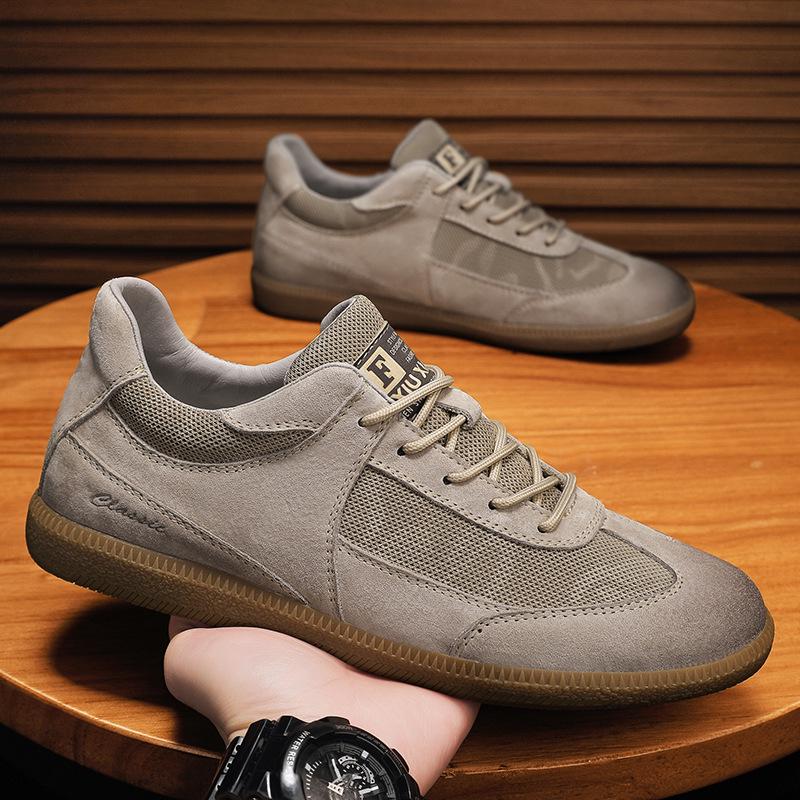 2023 Men s Mesh & Leather Breathable Casual Shoes - Versatile & Trendy for Summer 40