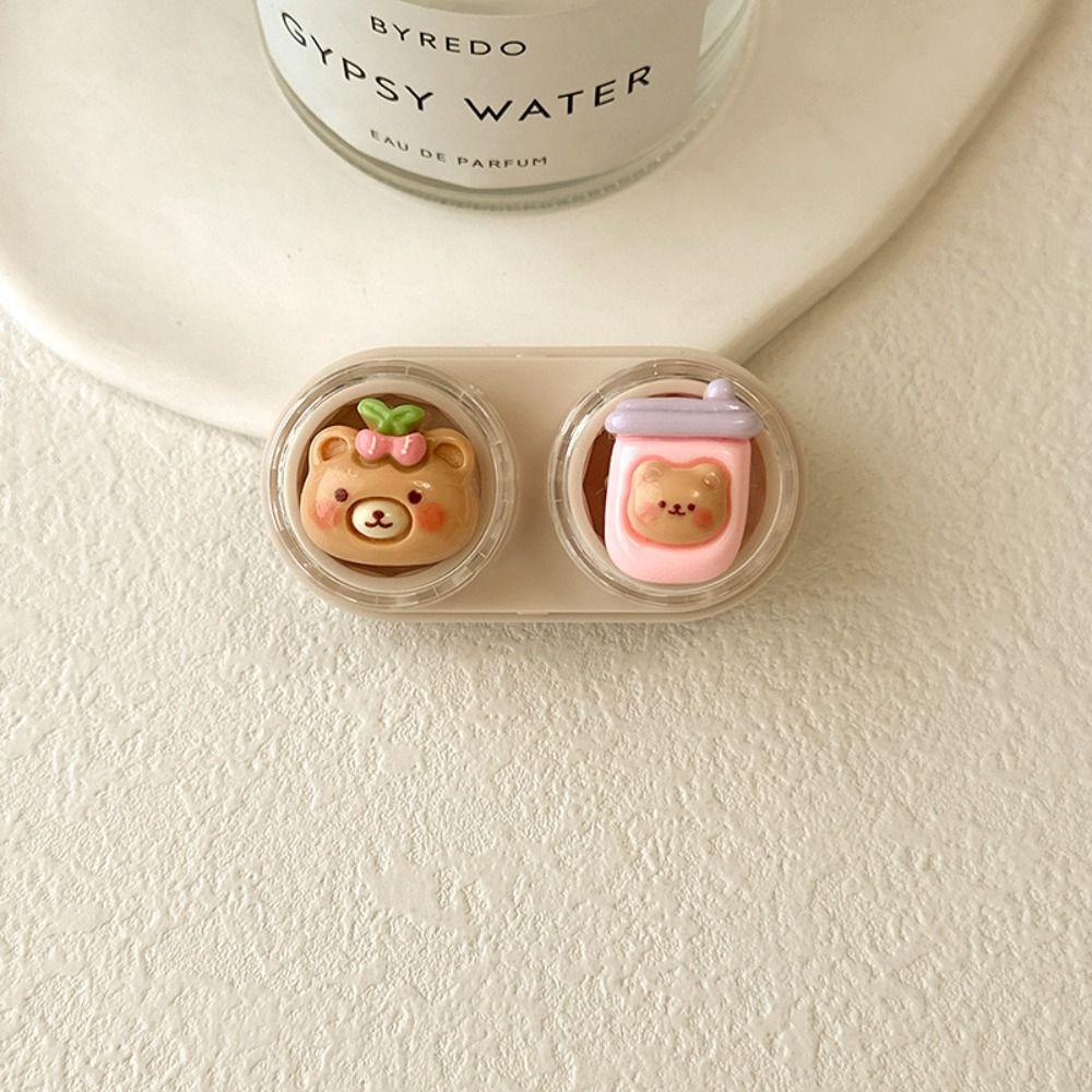 

Мини-коробка для хранения контактных линз, инструмент для ухода за линзами для животных, модный футляр для контактных линз C