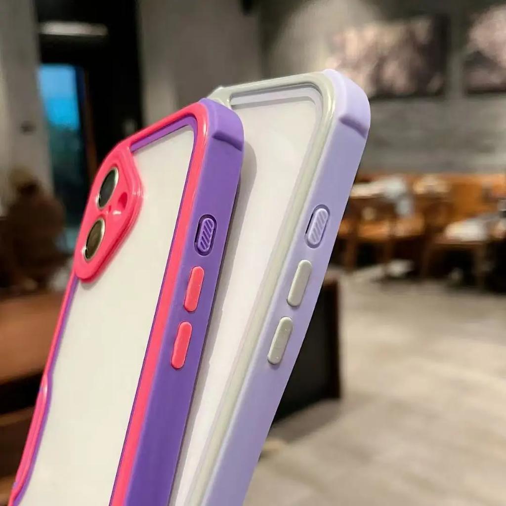 Luxury 4 In 1 Lens Protection New Transparent Shock Resistant Protective Case for 16 15 14 13 12 Pro Max Plus Phone Case