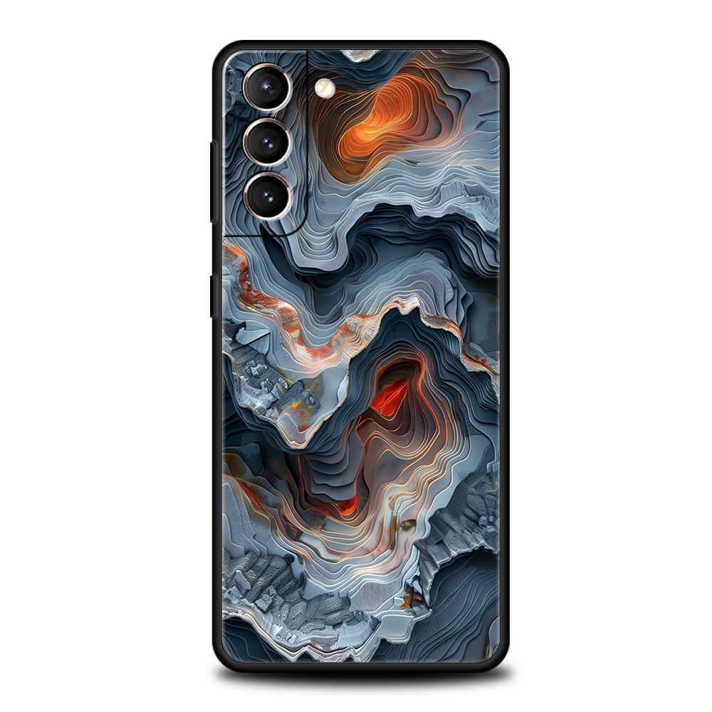 Folds Texture Phone Case for Samsung Galaxy S26 S25 S24 S23 S22 S20 S21 FE Ultra S25 Edge Plus 5G Soft TPU Cover Fundas Capa Bag