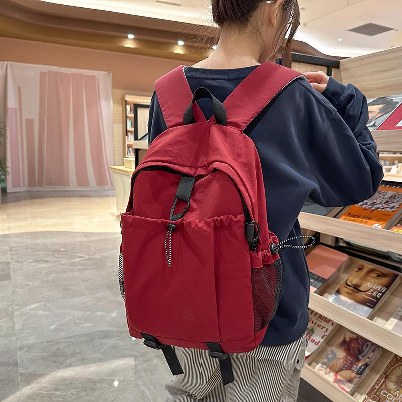 Student Schoolbag Fashionable Spring New Class Large Capacity Multi-pocket Neutral Style Men's and Women's Commuting Travel Backpack