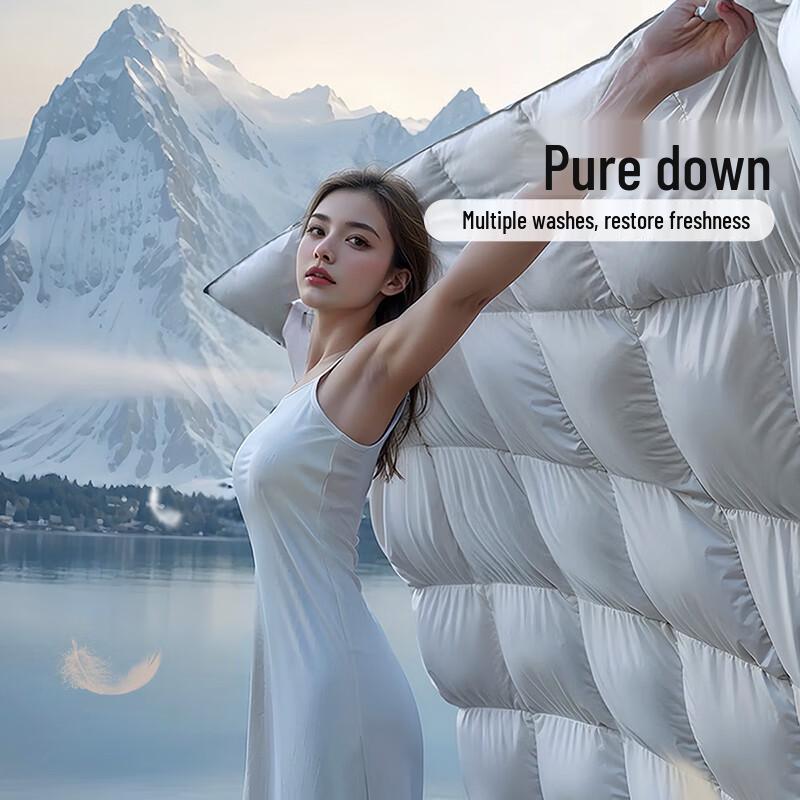 Fuanna 90% Grey Duck Down Winter Comforter