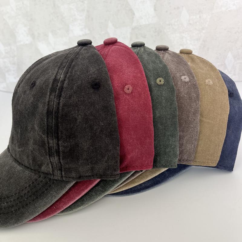 Unisex Classic Retro Washed Baseball Cap: Versatile Sunshade and Duckbill Design for Fashionable Sun Protection