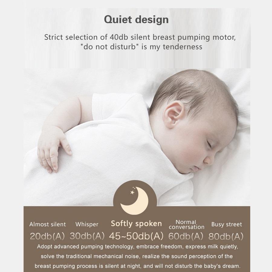 Pompă de sân reîncărcabilă, portabilă, fără fir, anti-reflux, lapte matern, cu mâinile libere, pompă de sân inteligentă, portabilă, extractoare de lapte, pompă