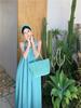 Sanya Resort Backless Slimming Summer Halter Dress with Big Hem