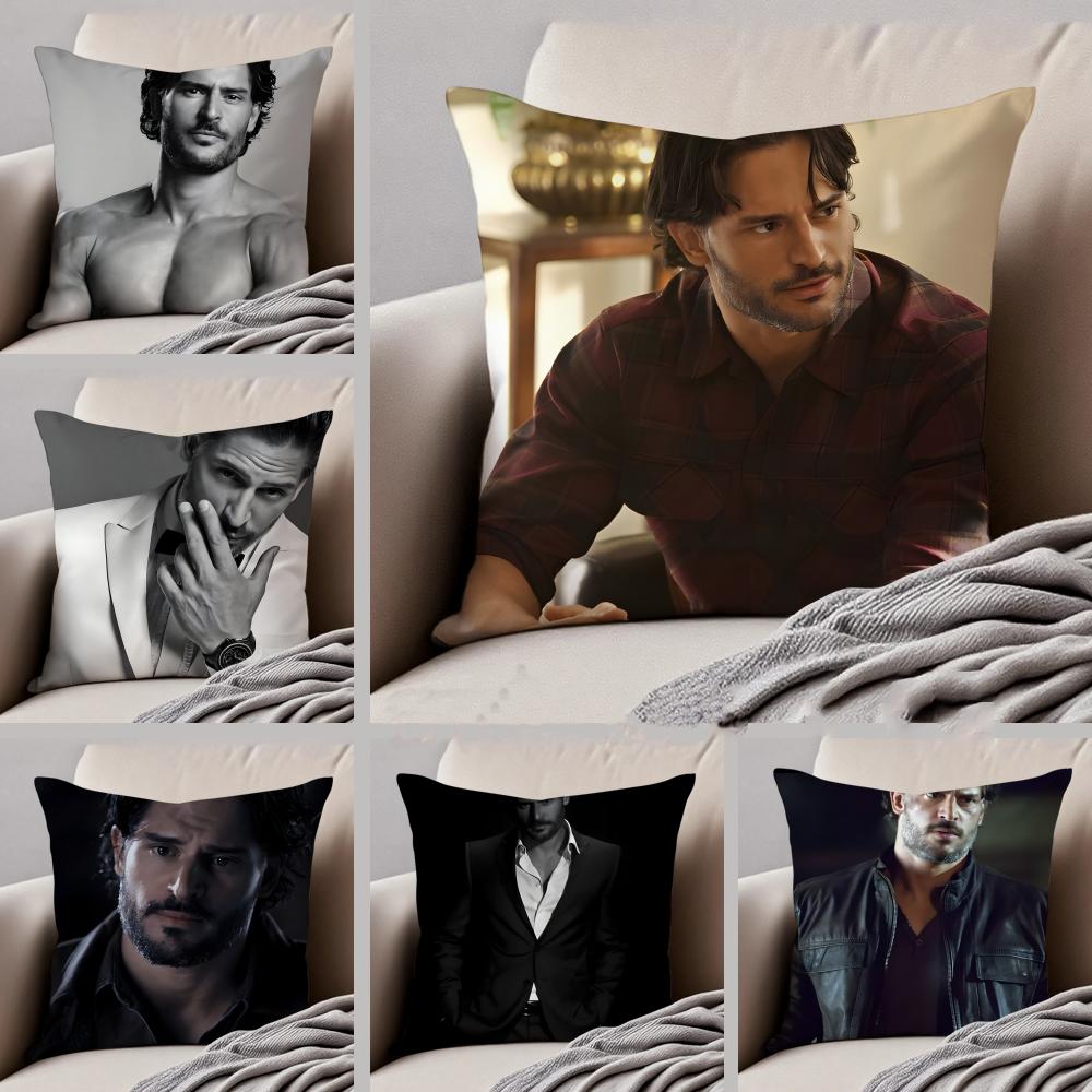 JJoe Manganiello Cushion Cover Throw Pillow Cover Hidden Button Durable Polyester Chair Cushion
