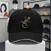 Tribal Gecko Baseball Cap Rainbow Print Adjustable Outdoor Curved Brim Hat Unisex