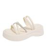 Cool slippers women wear summer new muffin platform slippers two wear casual beach sandals