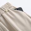 Women's Plus Size High Waist Cropped Wide Leg Pants – Elastic Waist Stretchy Polyester Trousers (Sizes XL-6XL)