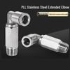 304 Stainless Steel L-Type Air Pipe Quick Connector