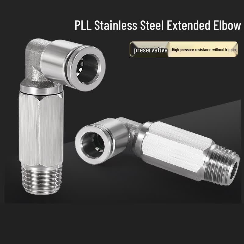 304 Stainless Steel L-Type Air Pipe Quick Connector