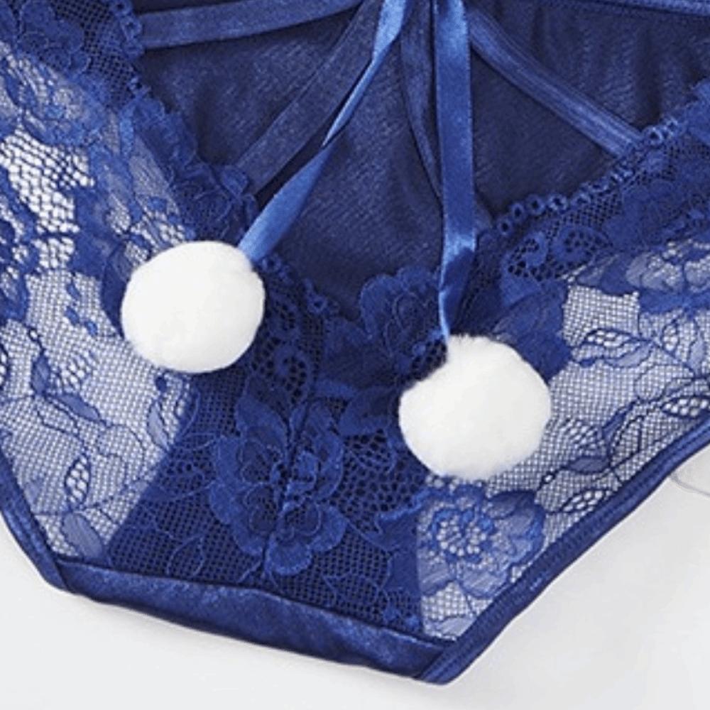 Low Waist Underwear for Women Bowknot Lace Underpants Breathable Lace Panties  Valentine's Day Gift