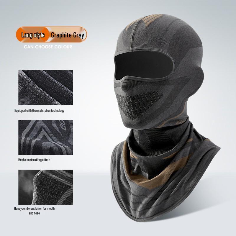 Leiqi Winter Face Mask: Breathable, Moisture-Wicking, Elastic Headband for Cycling, Skiing, and Motorcycling.