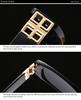 934 Fashion Narrow Square Frame Sunglasses Xiaohongshu Popular European and American Ins Style Retro