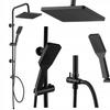 Surface-Mounted Shower Set with Rainfall Head and Hand Shower, , Amfisa