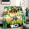 Ben 10 Theme Blanket Suitable For The Sofa Camping And Travel Made Of Soft Flannel Material An Ideal Gift For Occasions Such As Birthday