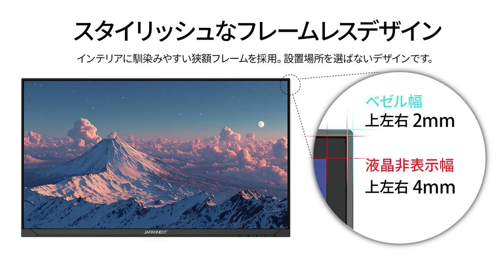 JAPANNEXT IPS LCD Monitor with Full HD Height and Pivot Support Warranty 23.8-inch (1920x1080) Resolution, HDMI, VGA, HDR, Adjustment,