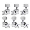 Gold Semi-Closed Folk Wooden Guitar Tuning Pegs with Square Head String Winders