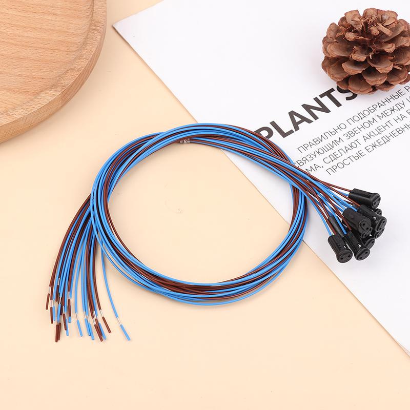 10Pcs/Lot 60Cm Length G4 Lamp Socket Stable Inner Wire Miniature Led  Lamp Holder Light Bulb Halogen Light Bulb Base